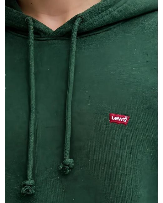 Levi's Green Long-Sleeve Hoodie for men