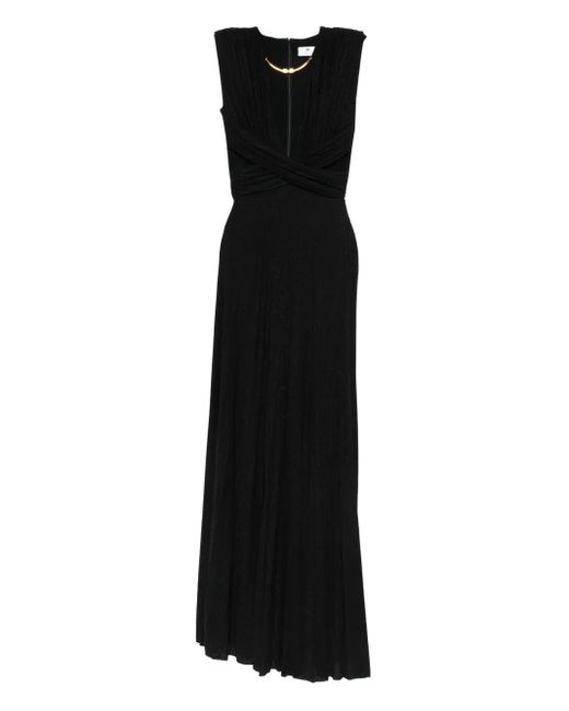 Maxi Dresses Elisabetta Franchi en coloris Black