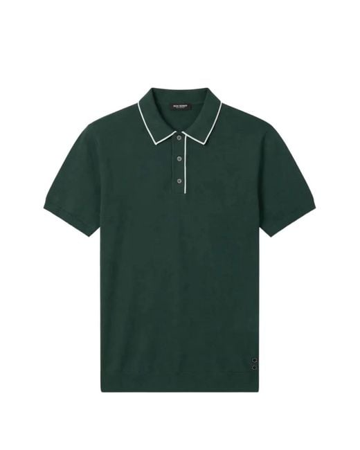 Ron Dorff Green Button-Fastening Polo Shirt for men