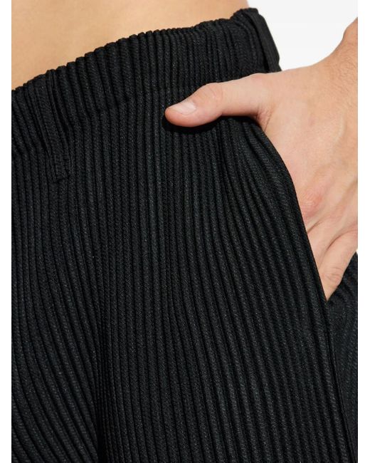 Homme Plissé Issey Miyake Black Homme Plisse' Issey Miyake Pleated Trousers for men