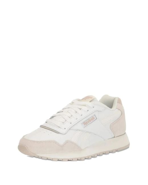 Reebok White Glide Leather Sneakers for men