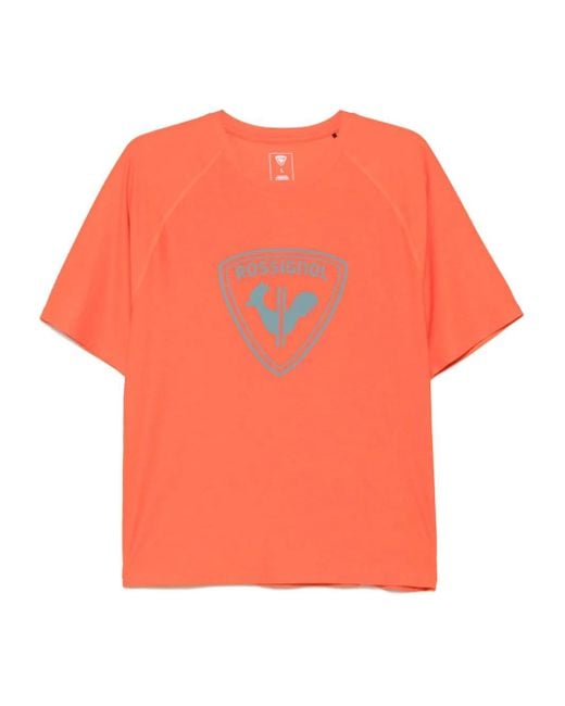 Rossignol Orange T-Shirt Western Shield for men