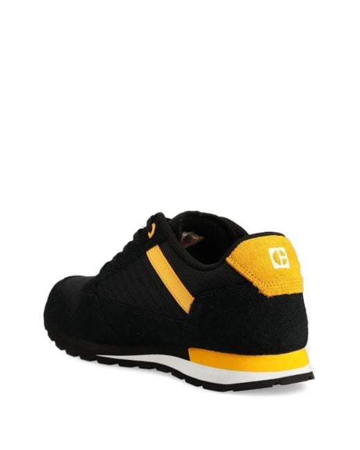 Caterpillar Black Sneakers mit Kontrasteinsätzen