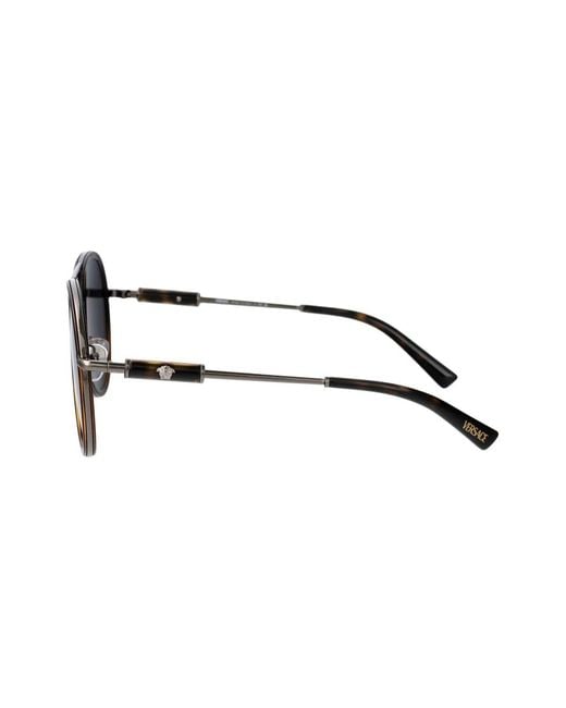 Versace Getönte Pilotenbrille in Black für Herren