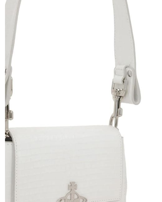 Borsa A Spalla Hazel di Vivienne Westwood in White