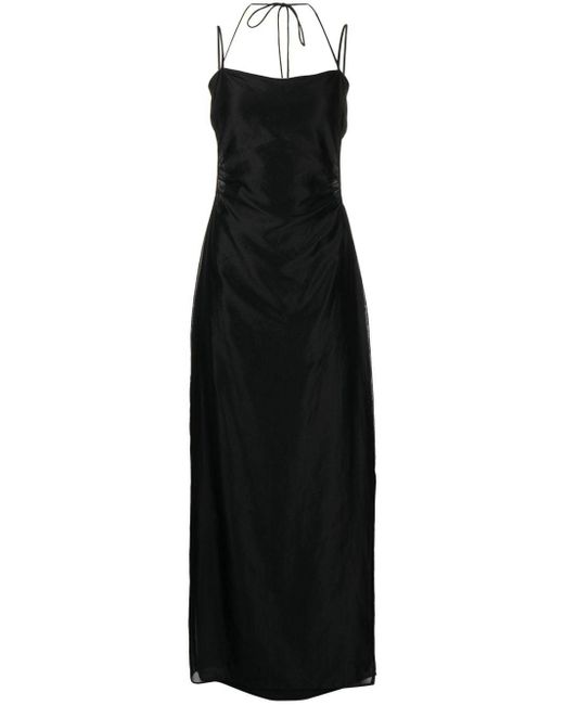 Sir. The Label Cotton Lucelia Cut-out Maxi Dress in Black | Lyst