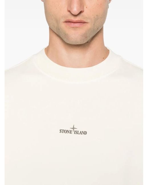 Stone Island White Sweaters for men