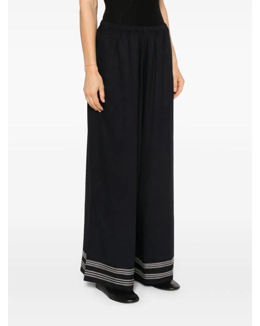 Bode Black Mathilde Trousers