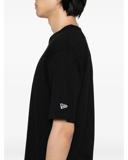 Y's Yohji Yamamoto Black X New Era Logo-Print T-Shirt