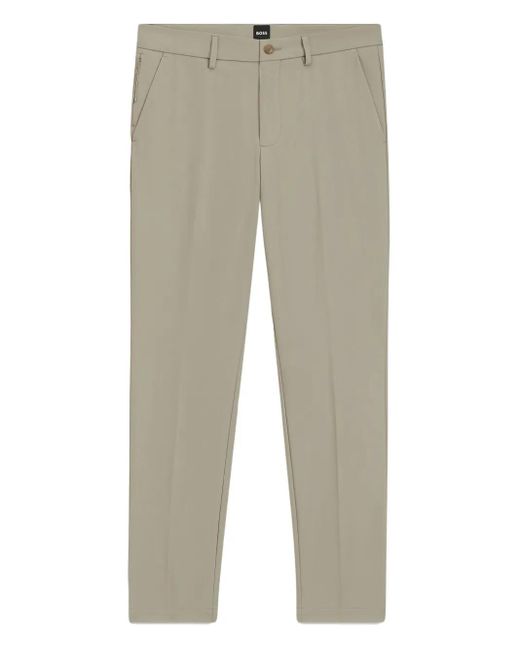 Pantaloni Taglio Regular di Boss in Natural da Uomo
