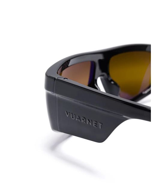 Vuarnet Black Rectangle-Frame Sunglasses