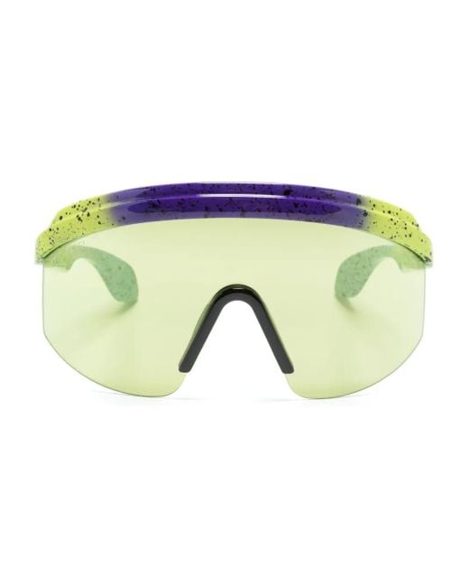 Gucci Blue Oversize-Frame Logo-Embossed Sunglasses