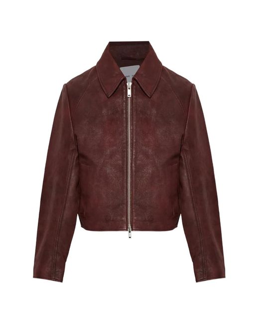 Samsøe & Samsøe Brown Sashiva Leather Jacket