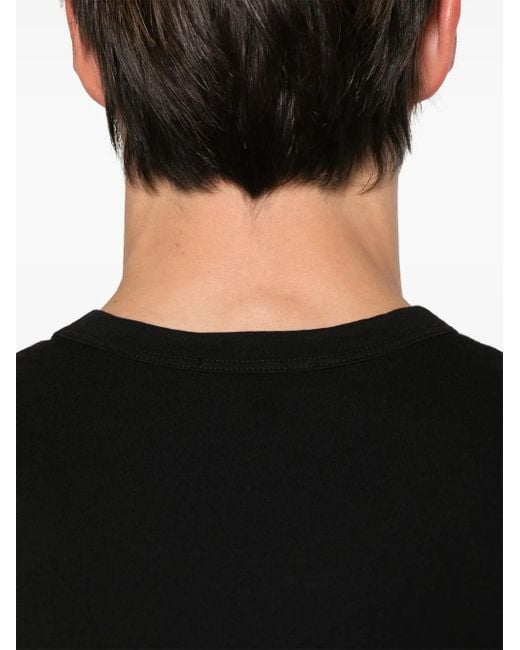 James Perse Black Crew-Neck Cotton T-Shirt for men