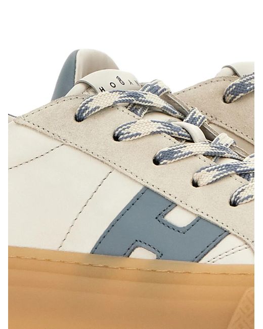 Hogan White H705 Platform Sneakers