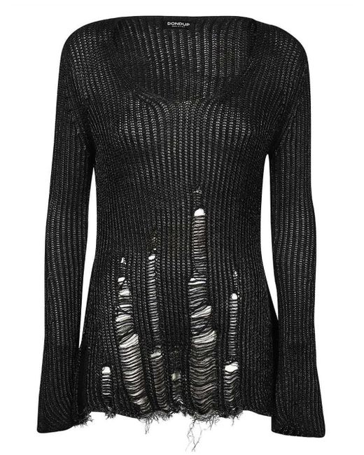 Dondup Black Knitted Sweatshirt
