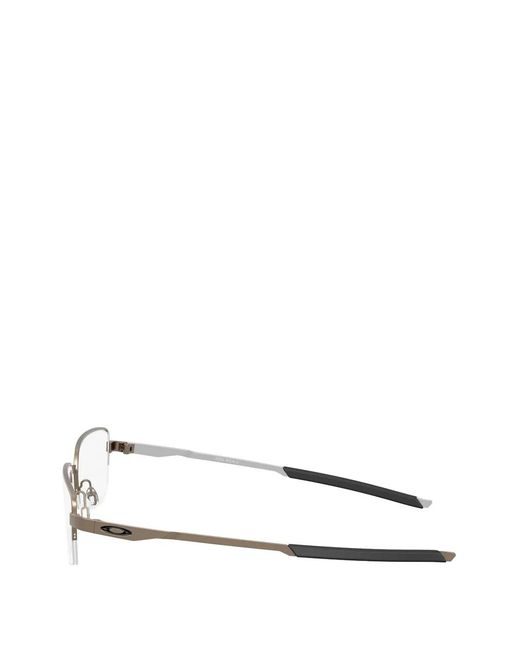 Oakley White Foil Rectangle-Frame Glasses