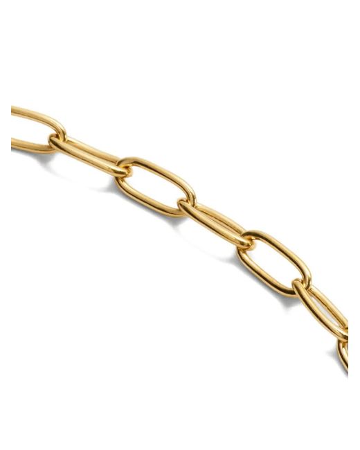 Monica Vinader White Oval-Link Chain Necklace