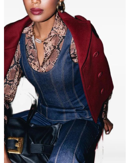 Jonathan Simkhai Blue Lachlan Denim Top