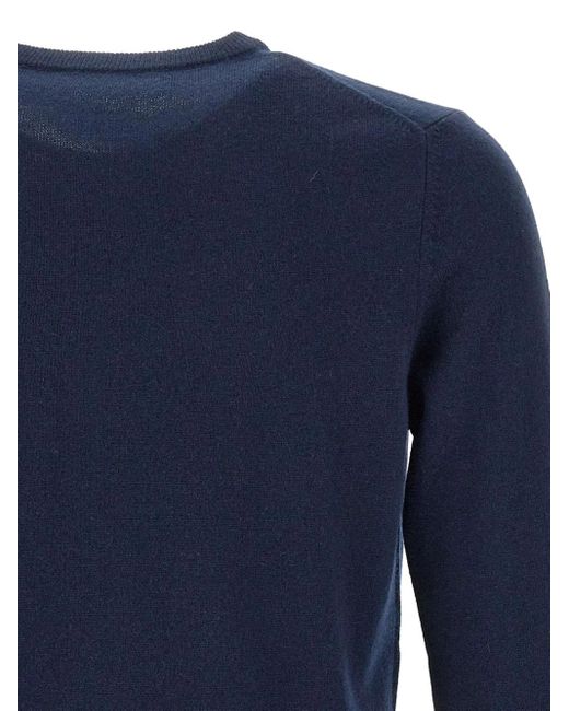 Kangra Blue Crew Neck Sweater for men