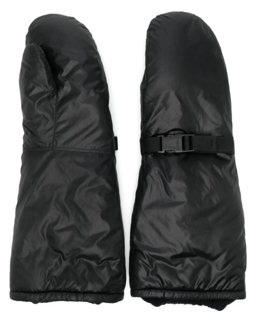 TAKAHIROMIYASHITA The Soloist Black Buckle-Strap Mittens for men