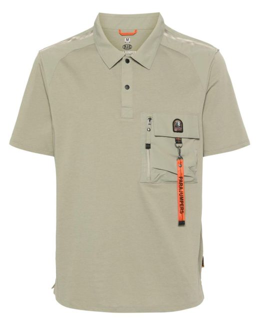 Parajumpers Green Rescue Polo Logo-patch Polo Shirt for men