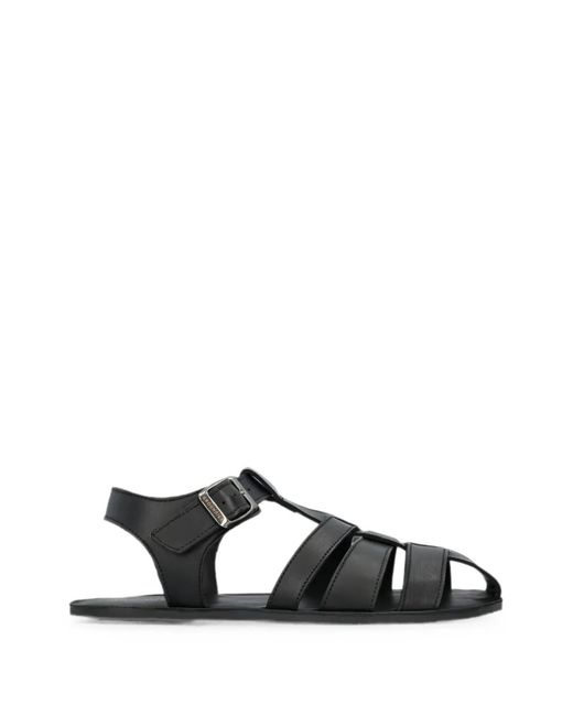 grounds Black Catania Buckle-Fastening Sandals for men
