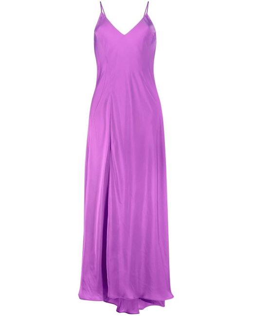 Essentiel Antwerp Uitgesneden Maxi-jurk in het Purple