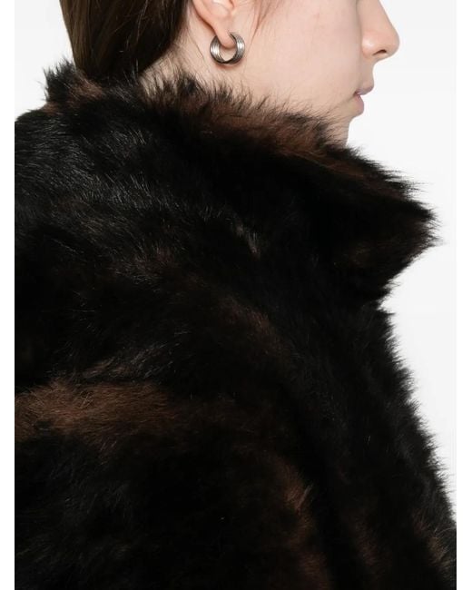 Totême  Black Silky Shearling Jacket