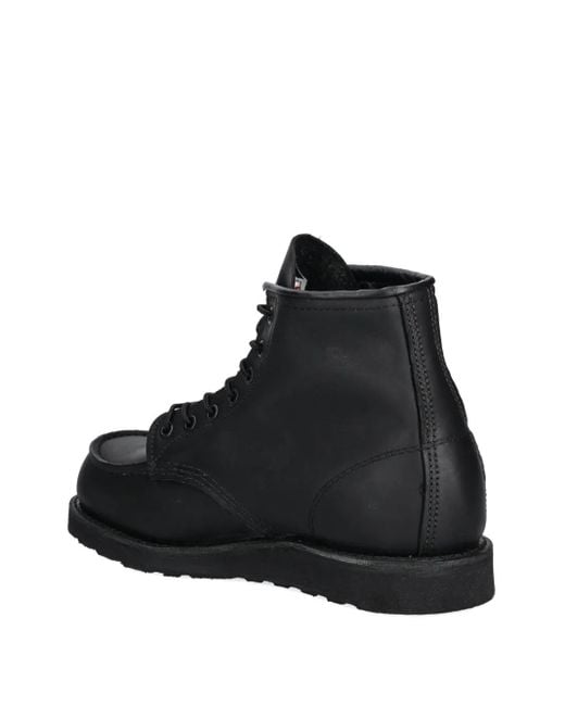 Red Wing Black Moc Boots for men