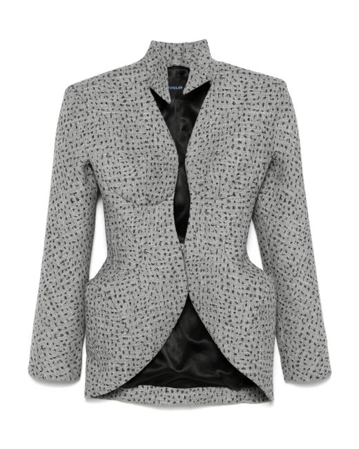 Veste À Col Pointu Mugler en coloris Gray