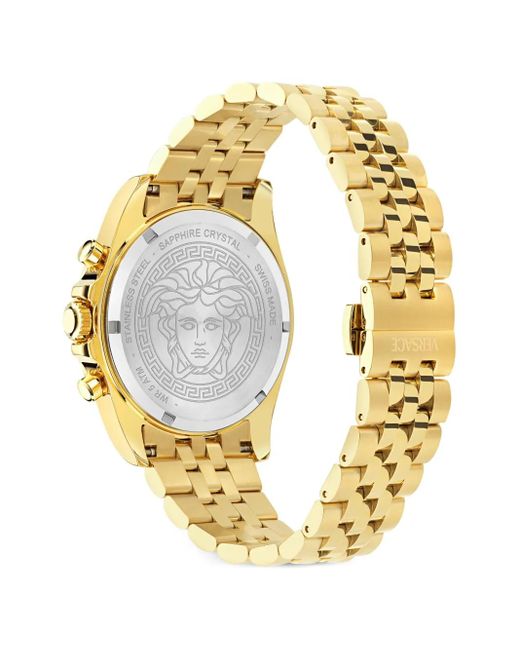 Versace Metallic Greca Chrono 43Mm for men