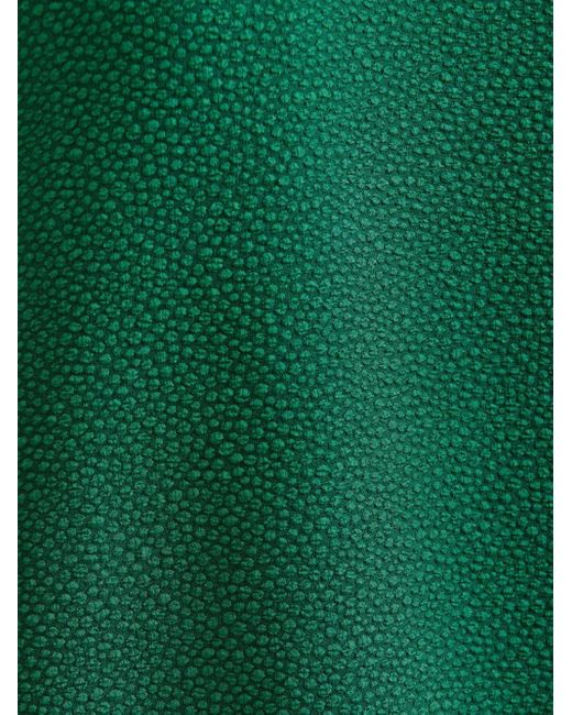 Essentiel Antwerp Green Dot-Pattern Crew-Neck Mini Dress