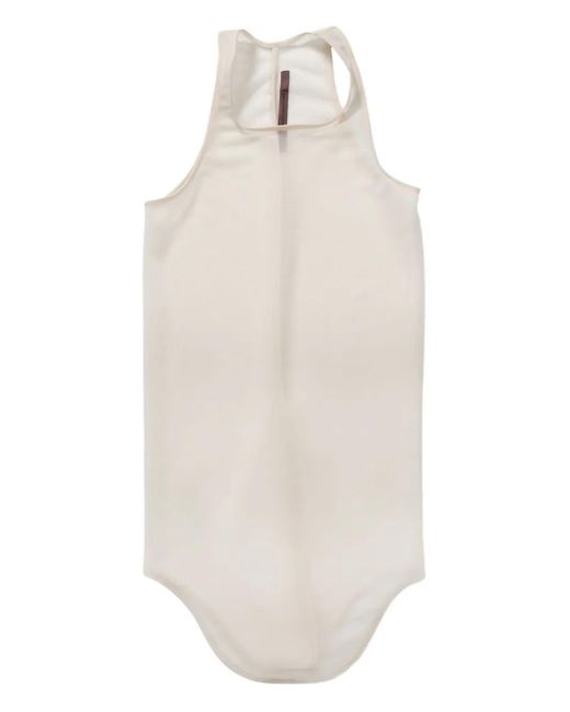 Rick Owens White Transparent Tank Top