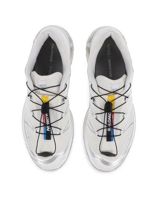 Salomon White Xt-6 Gtx Sneakers