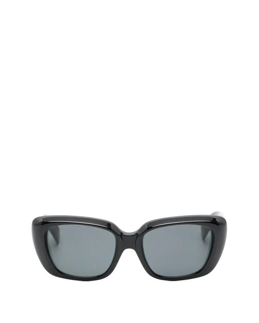 Saint Laurent Gray Sl 857 Rectangle-Frame Sunglasses