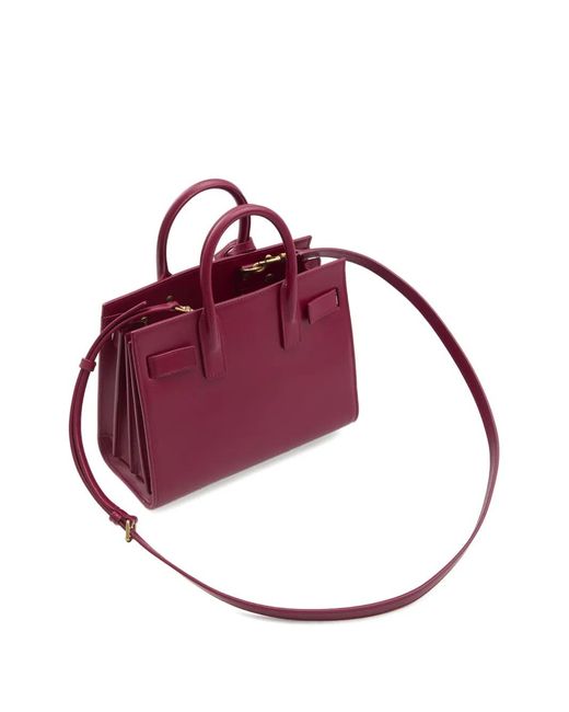 Bolso Shopper Sac De Jour Pequeño Saint Laurent de color Purple