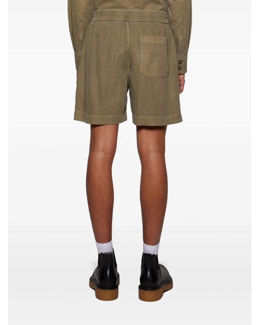The Elder Statesman Natural Early Dawn Cropped Shorts for men