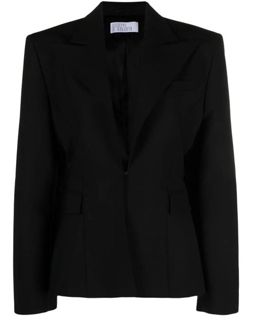 Blazer En Laine À Simple Boutonnage GIUSEPPE DI MORABITO en coloris Black