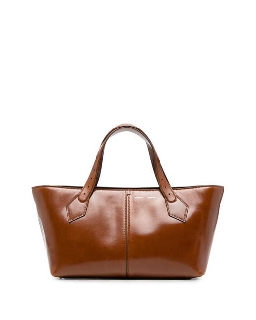 Proenza Schouler Brown East West Chelsea Leather Tote Bag