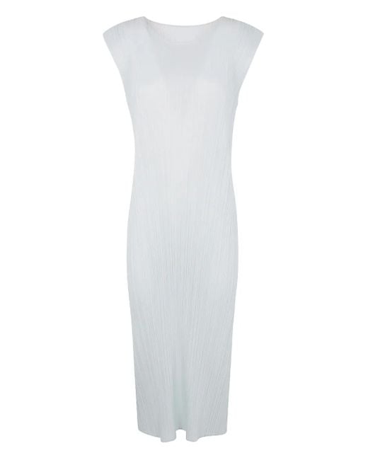 Abito Midi Monthly Colors: April di Pleats Please Issey Miyake in White