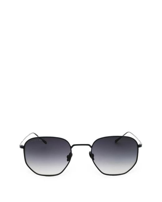 Lacoste Blue Geometric-Frame Sunglasses