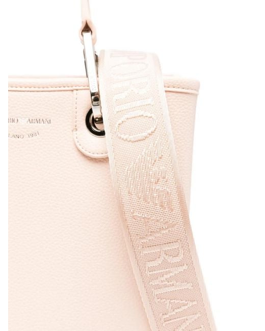 Emporio Armani Natural Logo-Detail Tote Bag
