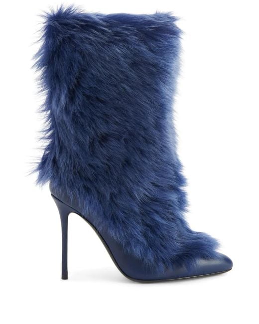 Giuseppe Zanotti Blue Micole Stiefel 105Mm