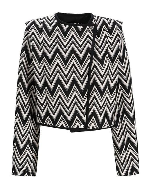Boss Black Jijaca Zigzag-Pattern Jacket