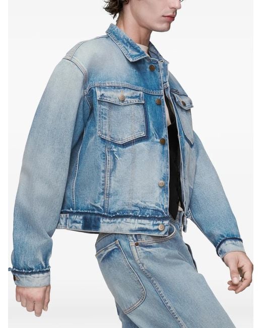 Maison Margiela Blue Jacket With Pockets for men