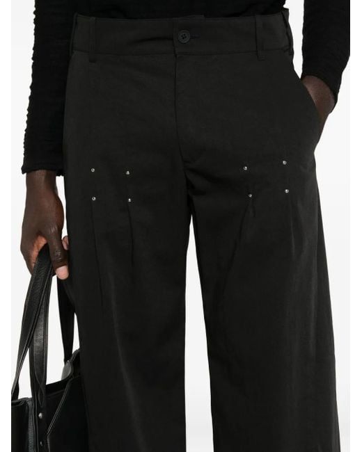Pantaloni Con Decorazione di J.L-A.L in Black da Uomo