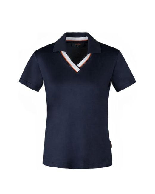 Moorer Blue Esker Polo Shirt