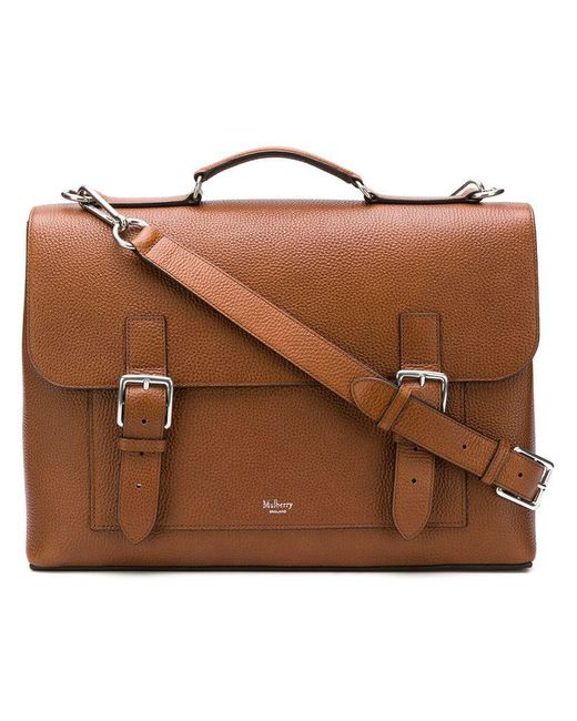 Mulberry Brown Chiltern Briefcase for men