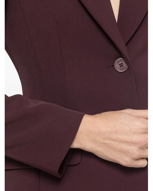 Nissa Red Single-Breasted Blazer